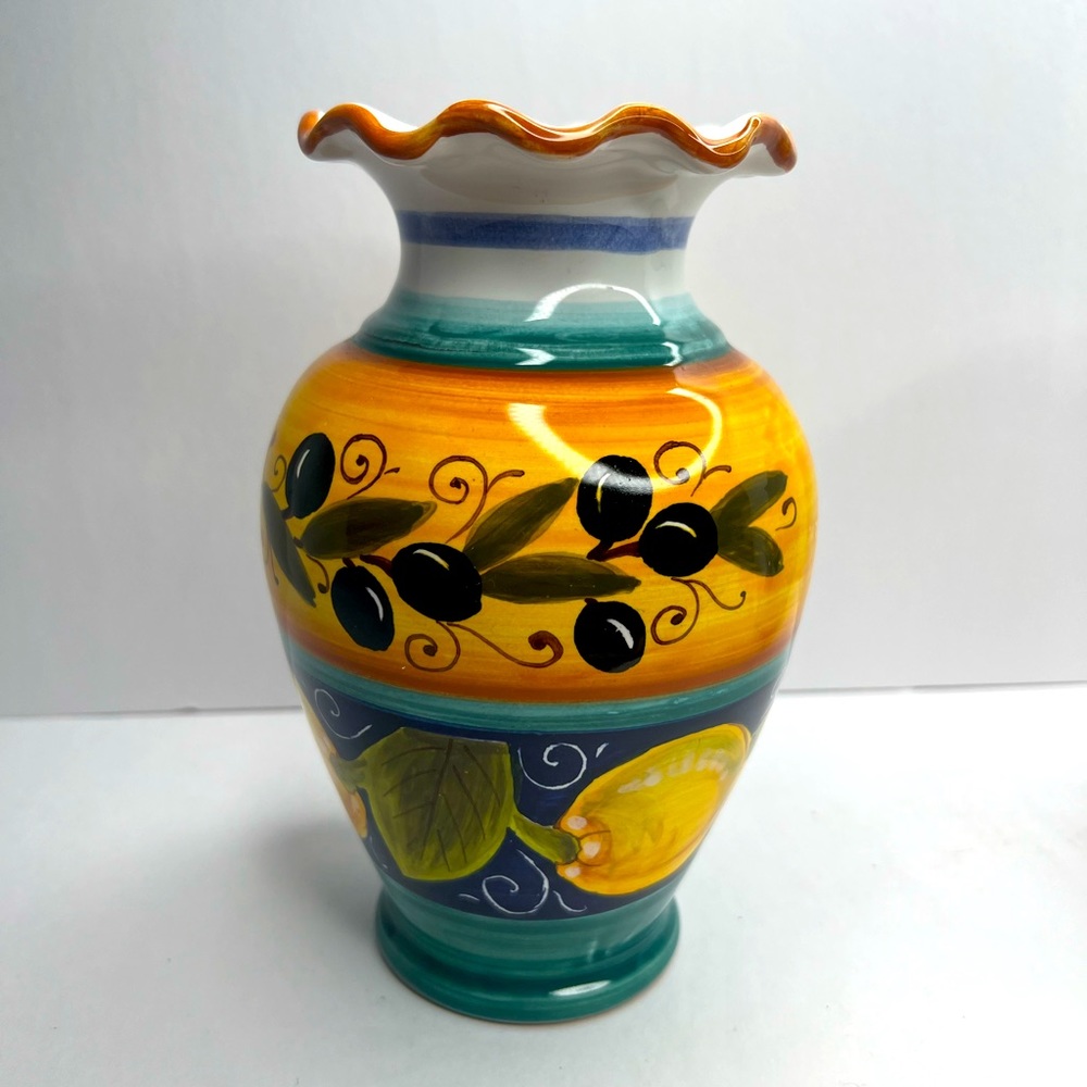 Dipinto A Mano Amalfi Italy. Vintage Hand Painted